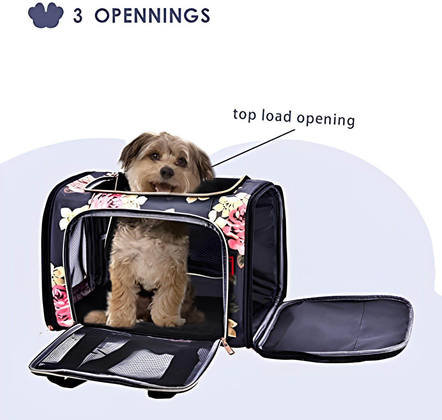GOLDFINCH Duffel Dog & Cat Bag Carrier (Akasa Airline approved - M size)