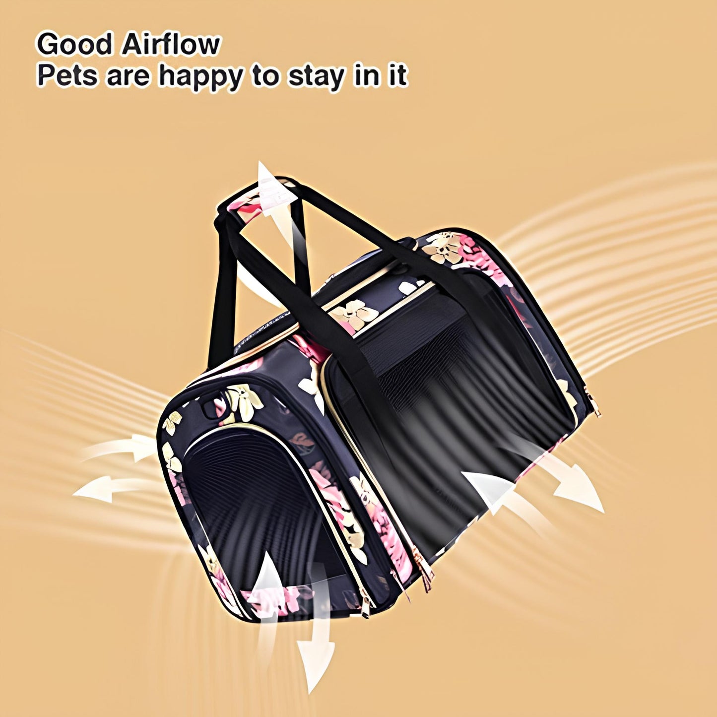 GOLDFINCH Duffel Dog & Cat Bag Carrier (Akasa Airline approved - M size)