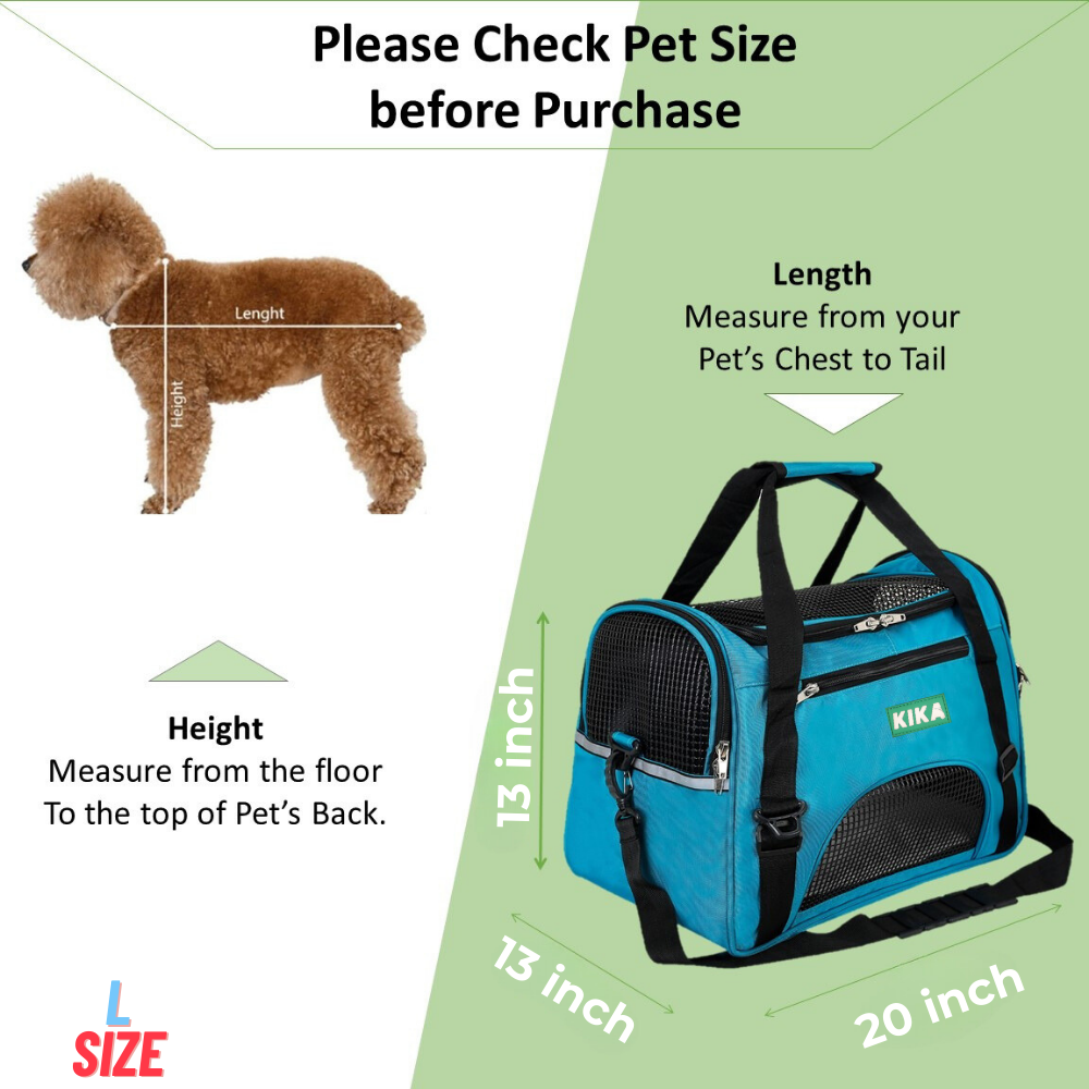 Best AIRLINE Pet Dog Cat Carrier Bag - KIKA PETS
