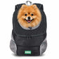 KIKA Pets Head-Out dog backpack carrier, size S, with Pomeranian