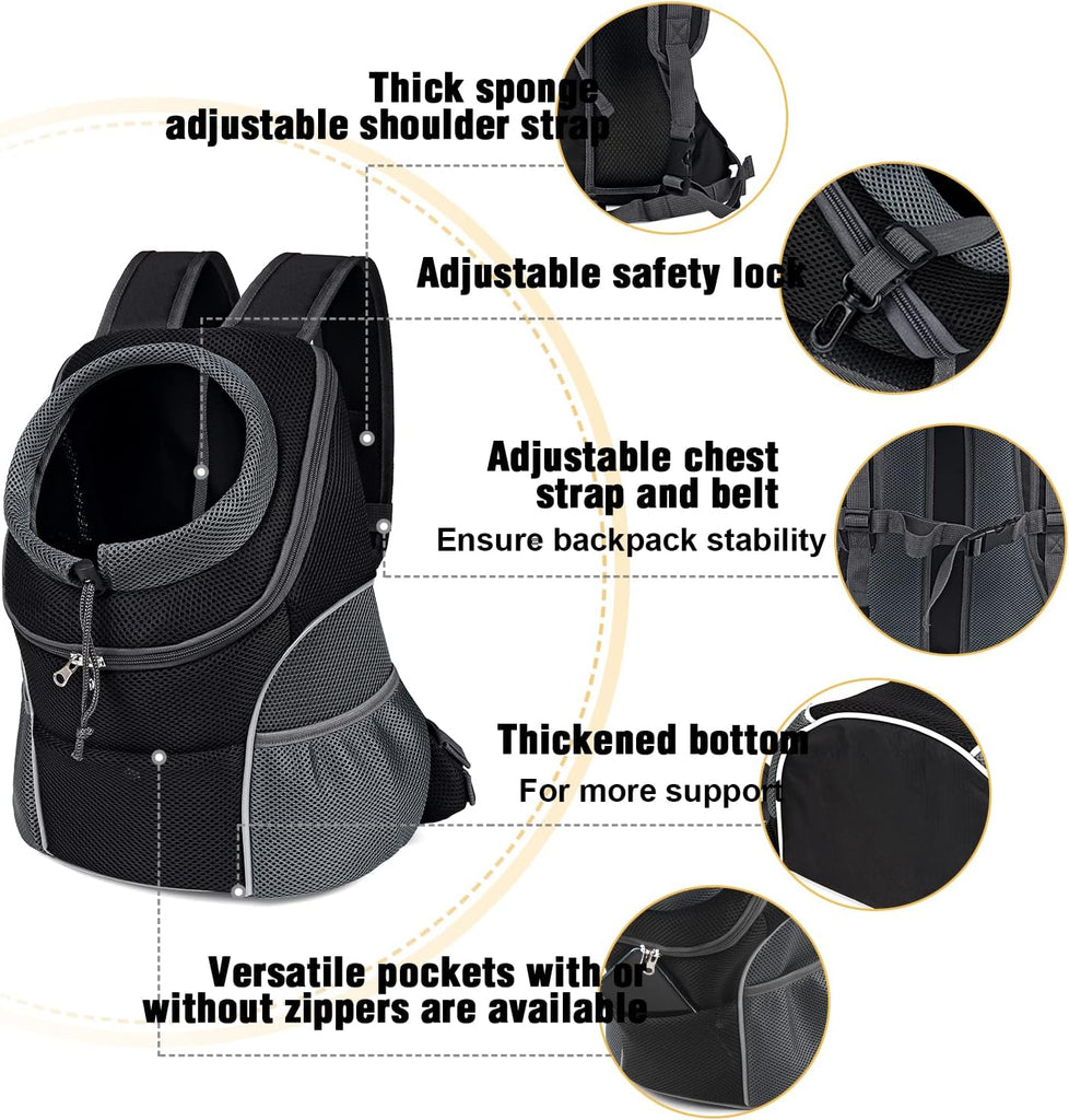 HEAD-OUT Dog Backpack Carrier Bag and Breathable Design - KIKA PETS