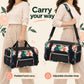 AeroNest MPro French Peony short padded handles and adjustable shoulder carry kika pets