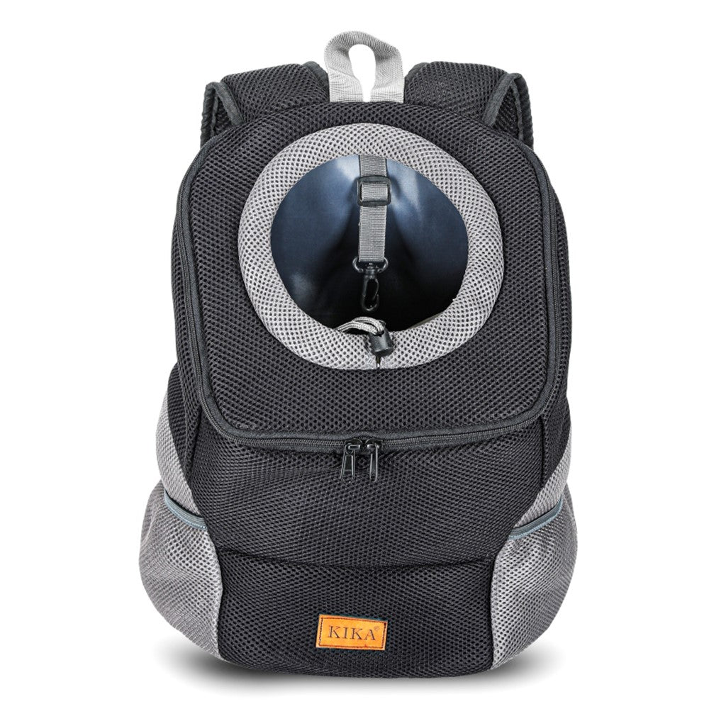 KIKA Pets Head Out Dog Backpack Carrier, front angle